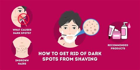 how to get rid of dark spots after shaving|More.